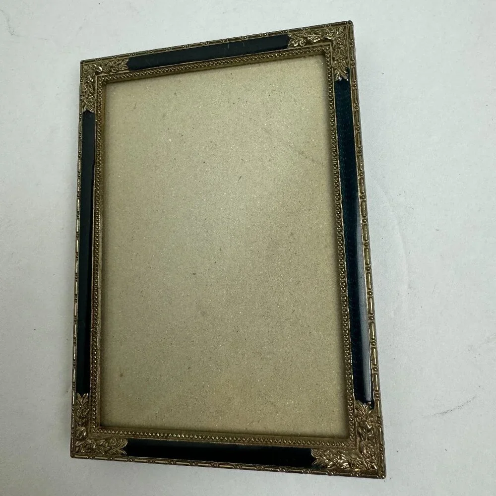 Antique Danish golden frame French style 1950s Metal 4